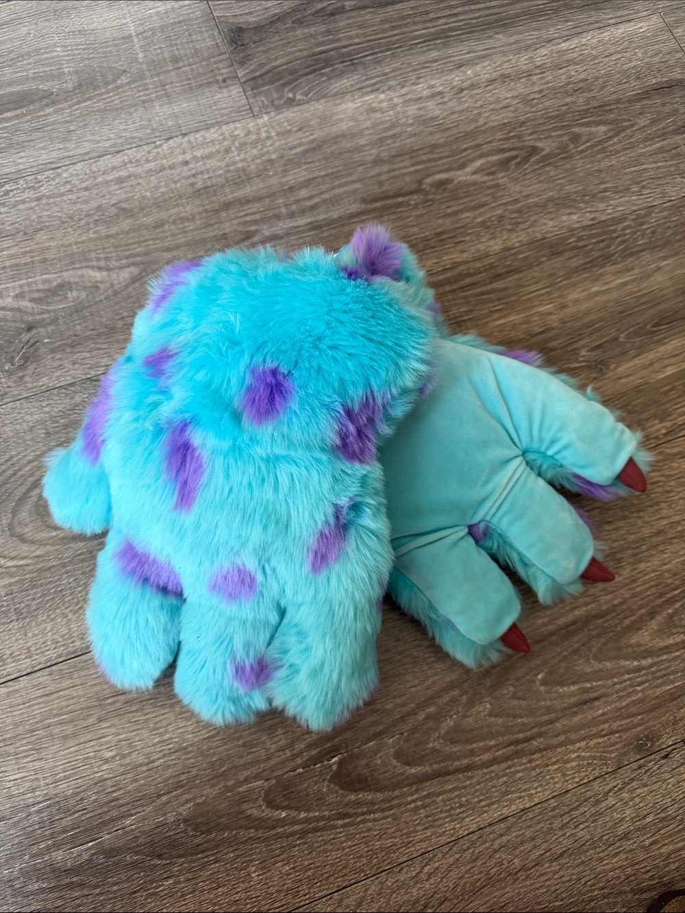 DisneyParks Monsters Inc Sulley plush claw gloves